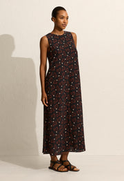 Curved Waist Midi Dress - Casablanca - Matteau